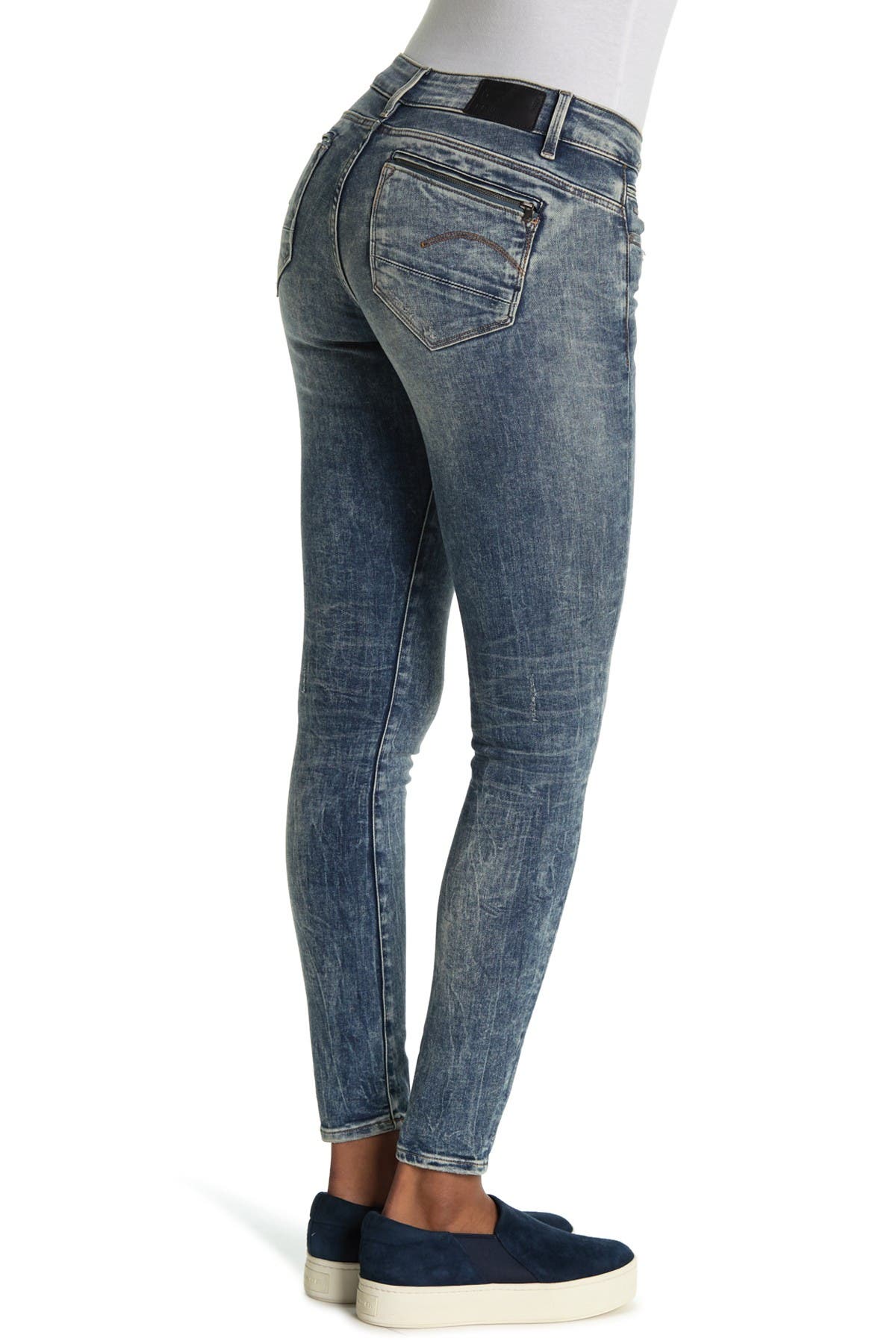 midge zip mid skinny jeans