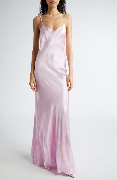 Victoria Beckham Satin Camisole Gown in Rosa at Nordstrom, Size 6 Us