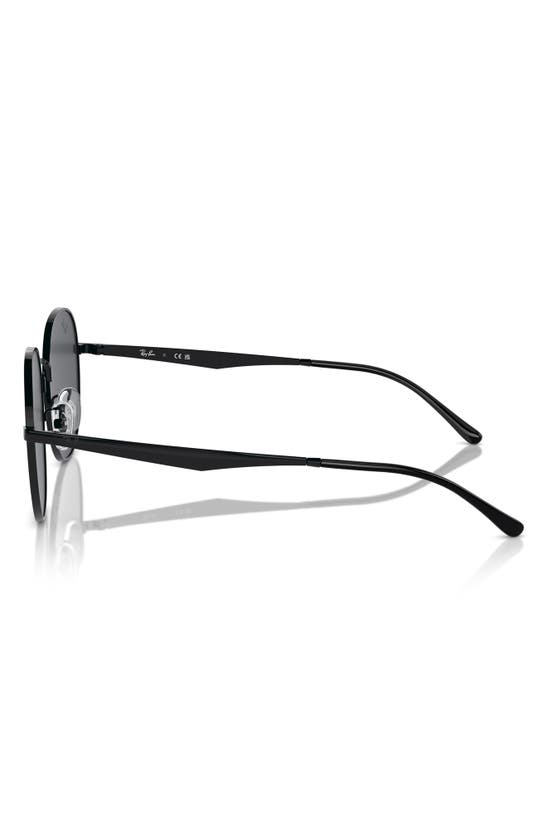Ray Ban 57mm Round Phantos Sunglasses In Black