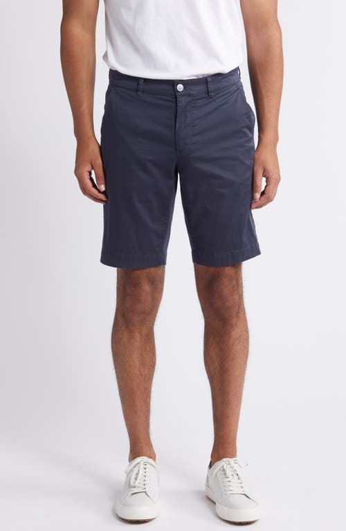 Bozen Flat Front Stretch Cotton Bermuda Shorts in Manhattan