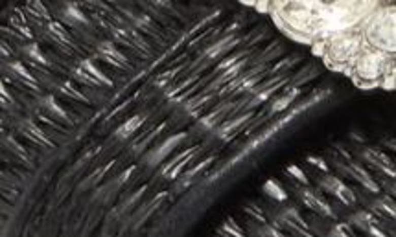 Abound Kayde Jeweled Slide Sandal In Black Raffia