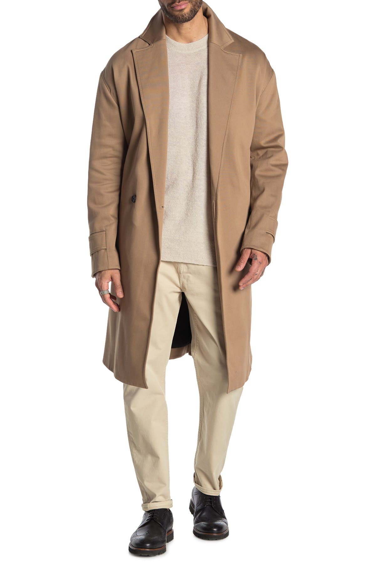 all saints trench coat mens