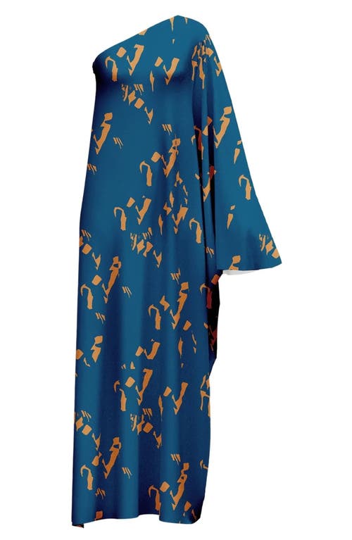 DIARRABLU Satu One-Shoulder Dress in Blue