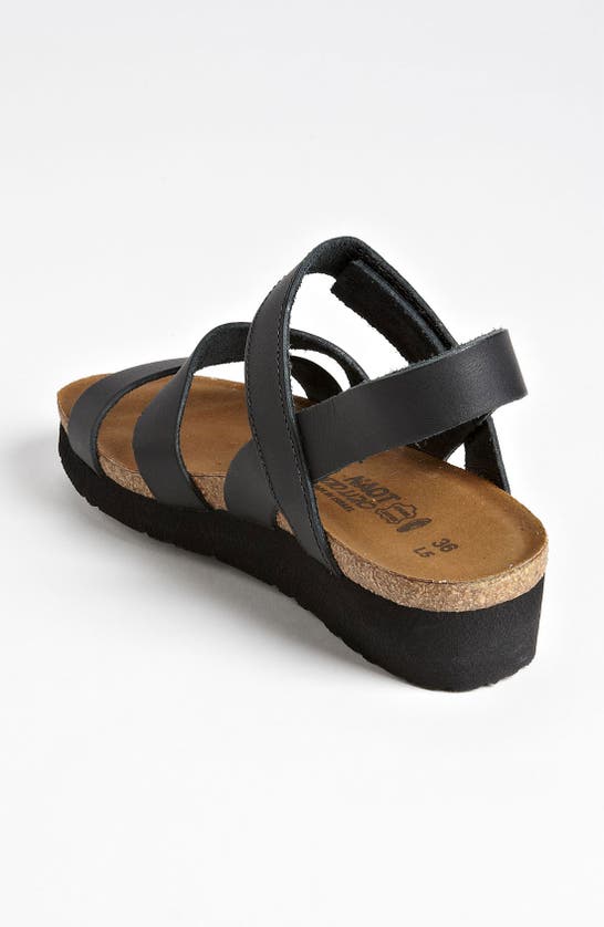 Naot Women's Kayla Sandal In Matte Black In Black Leather