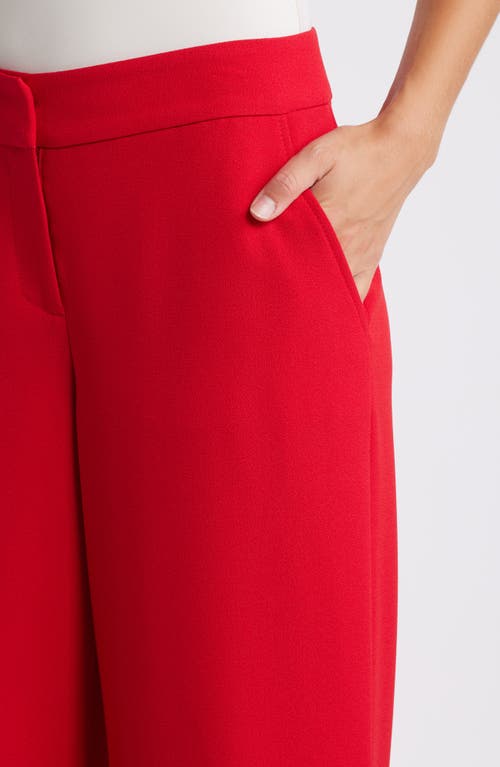 Shop Tahari Asl Wide Leg Pants In Lipstick