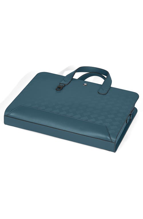 Shop Montblanc Extreme 3.0 Thin Leather Document Case In Avio Blue