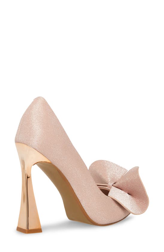 Shop Betsey Johnson Nobble Half D'orsay Pointed Toe Pump In Champagne