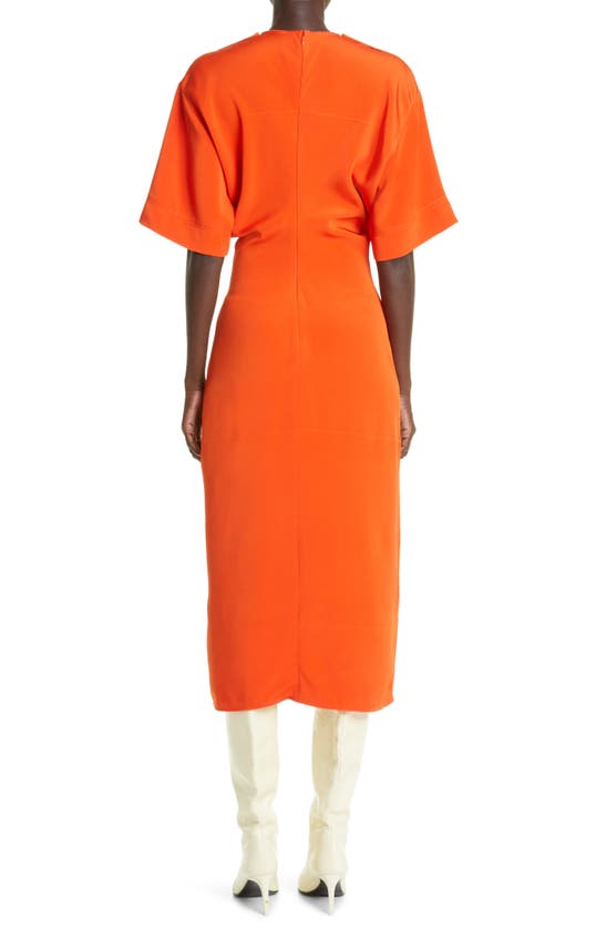 VICTORIA BECKHAM UTILITY DETAIL CADY MIDI DRESS