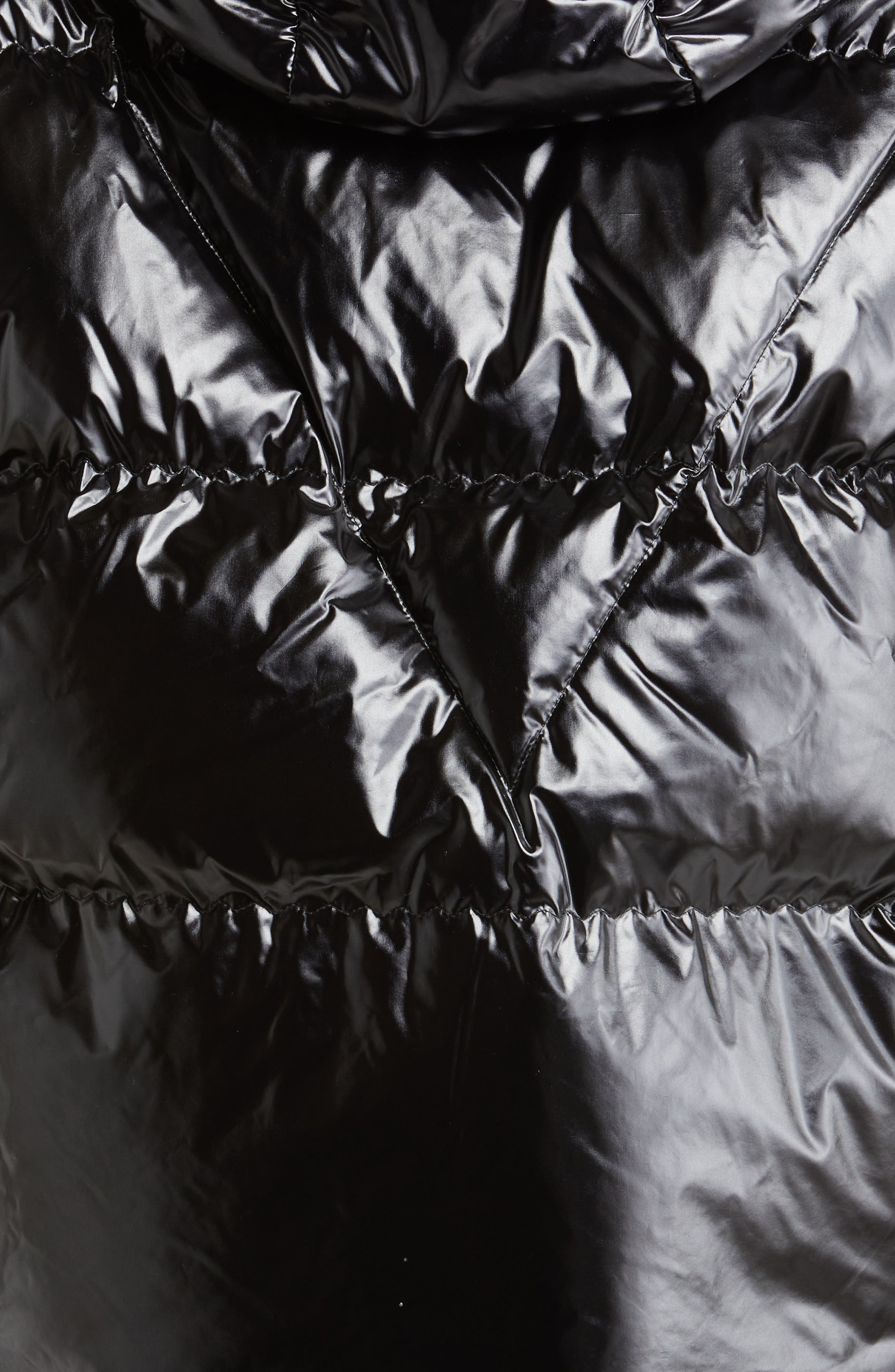 victoria beckham silver puffer