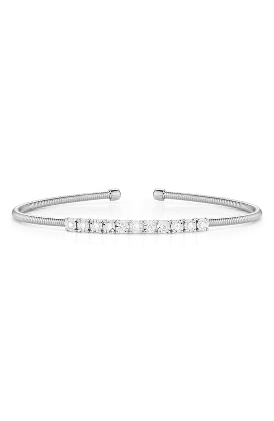 Shop Dana Rebecca Designs Ava Bea Flexi Diamond Cuff Bracelet In White Gold