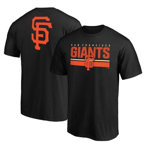 Youth Black San Francisco Giants Poly Mesh Raglan V-Neck T-Shirt