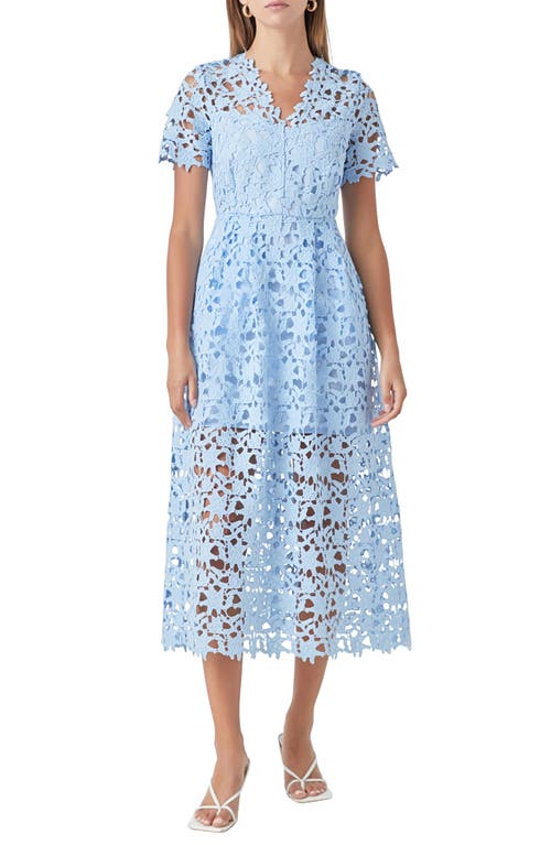 Endless Rose Allover Lace Midi Dress at Nordstrom,