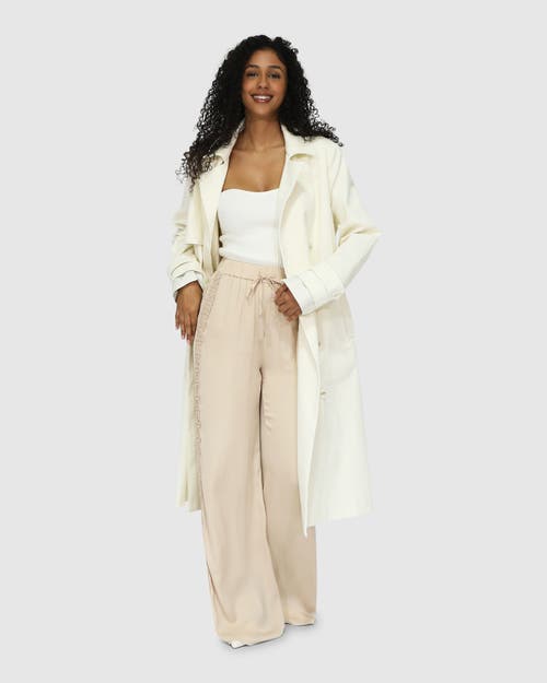Belle & Bloom Empirical Trench Coat In White