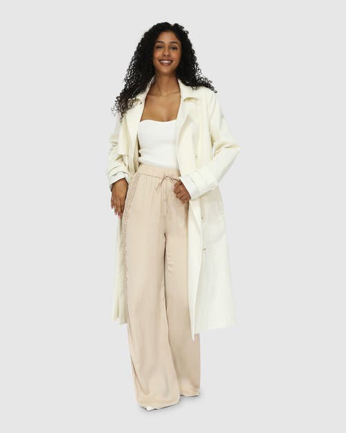 Shop Belle & Bloom Empirical Trench Coat In White