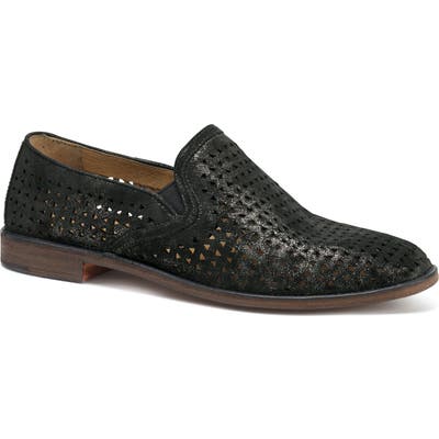 Trask Ali Perforated Loafer- Black