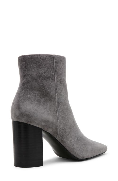 Shop Steve Madden Aidan Bootie In Grey Suede