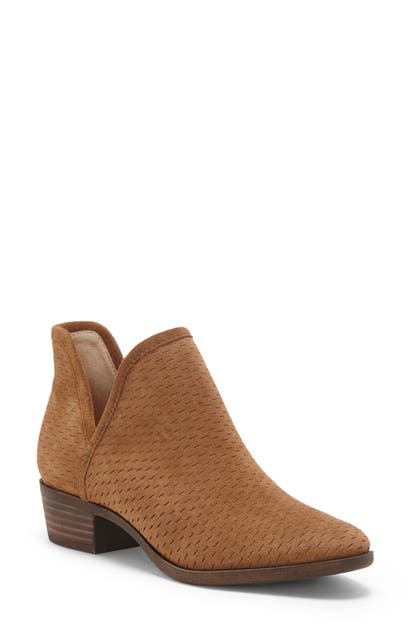 Lucky Brand Baley Bootie In Eyelash Suede
