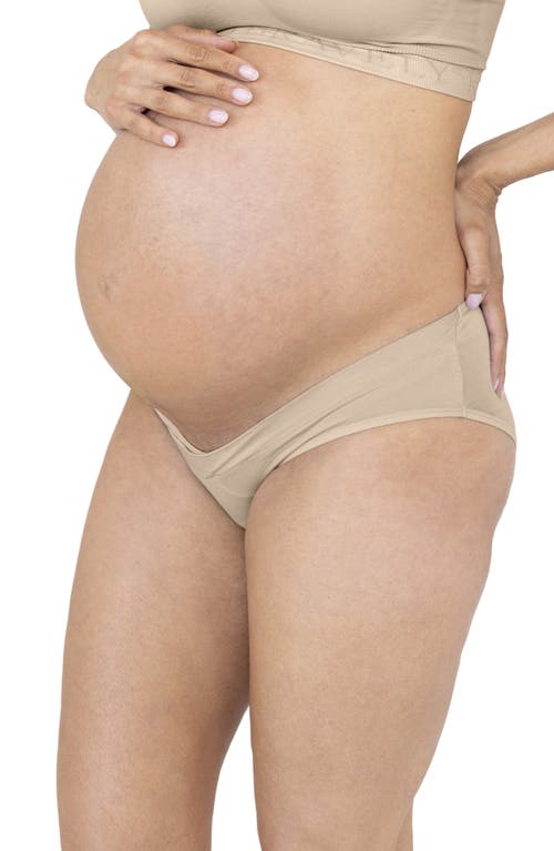 Kindred Bravely Assorted 5-pack Under The Bump Full Coverage Maternity Briefs In Beige/black