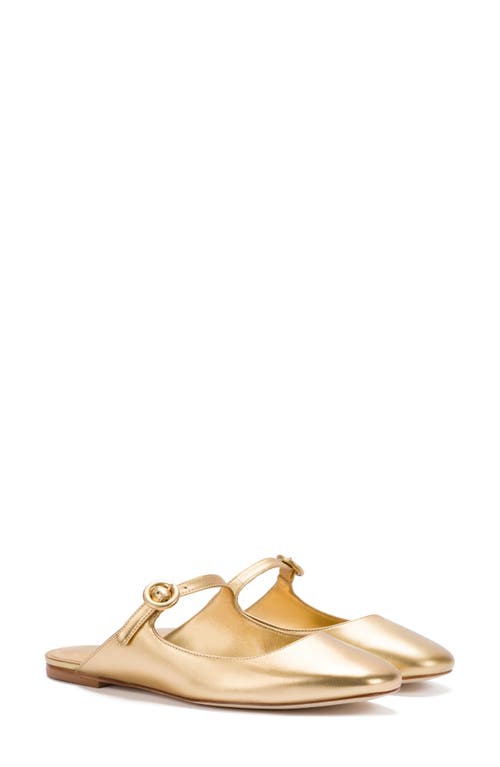 Larroudé Blair Patent Mary Jane Mule Gold at Nordstrom,