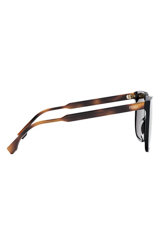 Fendi The Fine 59mm Geometric Sunglasses In Black