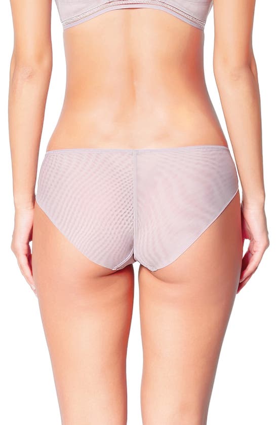 Shop Huit Café Fleur Bikini Briefs In Taupe