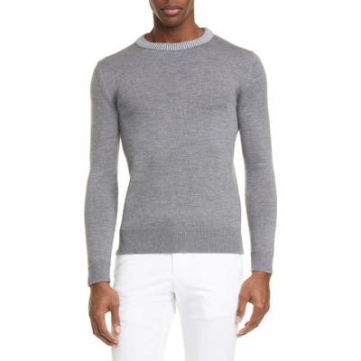 Eidos Wool Crewneck Sweater, Grey