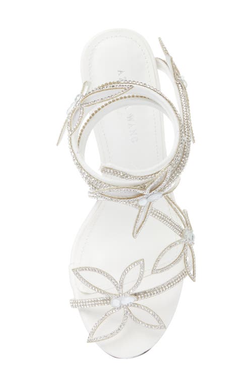 Shop Azalea Wang Dancy Ankle Wrap Sandal In White