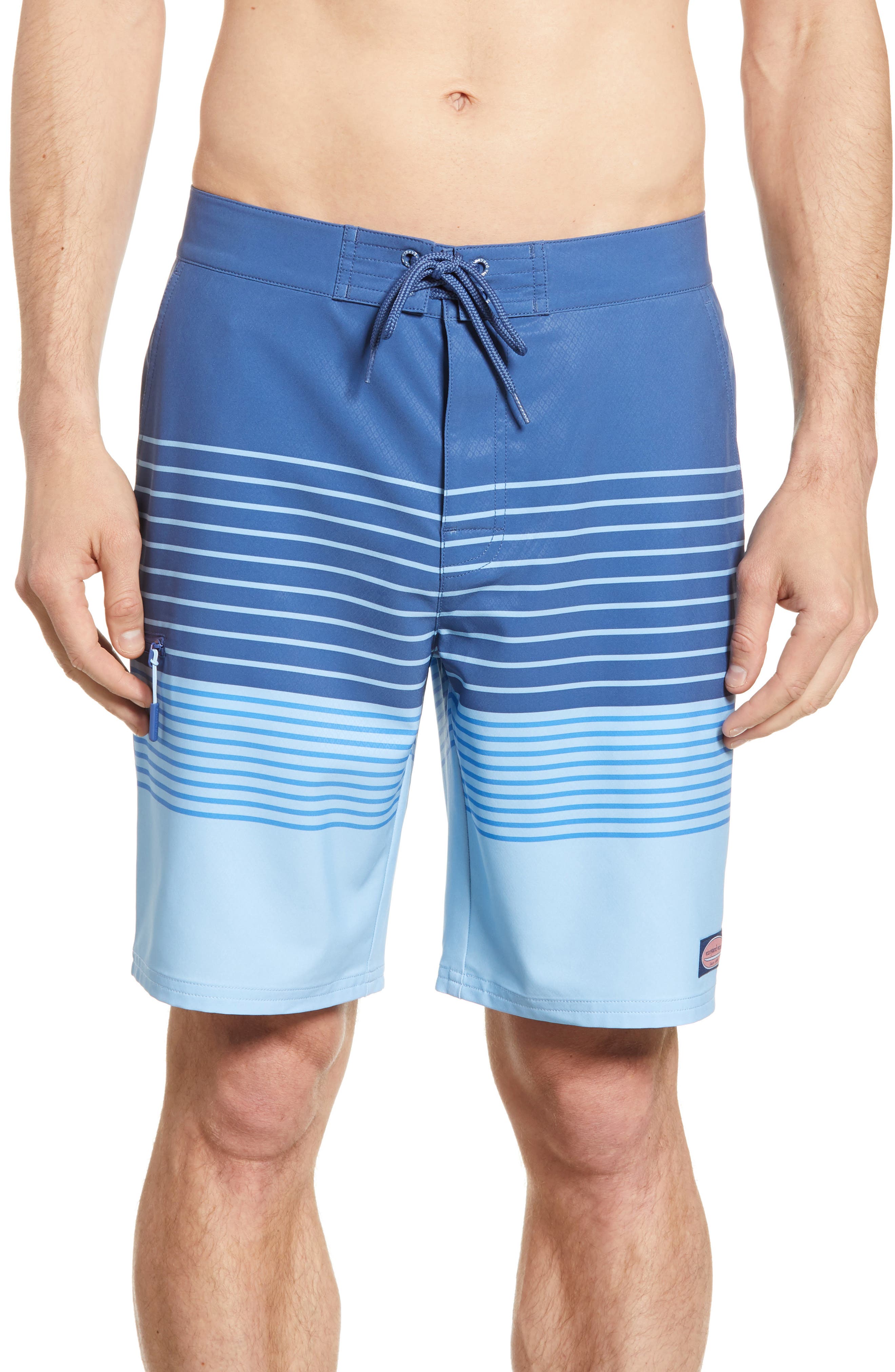 Vineyard Vines Stripe Board Shorts, Blue