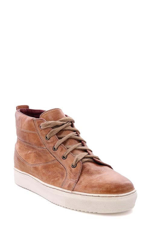 Bad Stu Rossela High Top Sneaker in Tan Rustic Tremolo