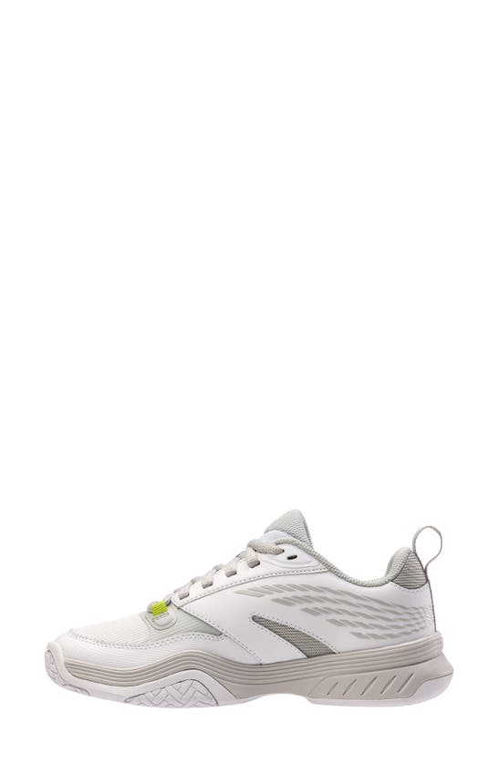 K-swiss Speedex Tennis Shoe In White/ Grey Violet