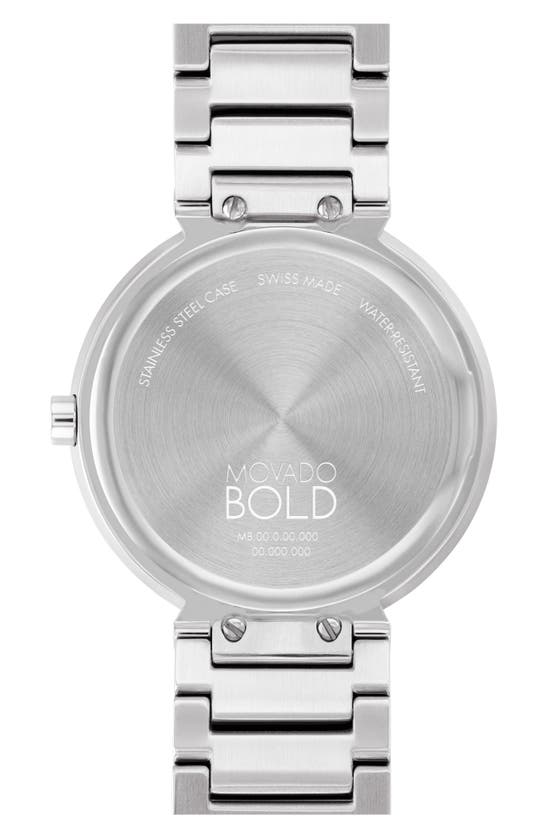Shop Movado Horizon Bracelet Watch, 34mm In Silver