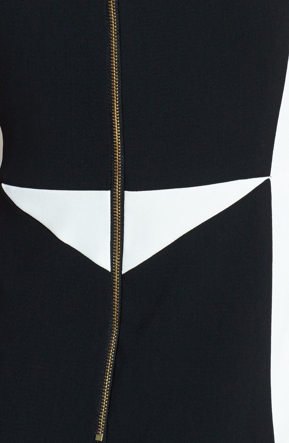 IVANKA TRUMP,
                                                Colorblock Sheath Dress,
                                                Alternate thumbnail 4, color,
                                                001