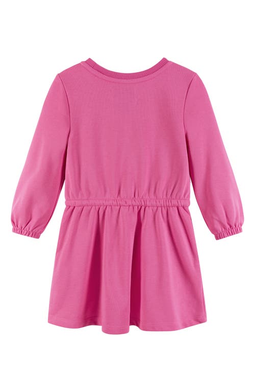 Shop Andy & Evan Kids' Spongebob Squarepants™ Pocket Appliqué Long Sleeve French Terry Dress In Pink