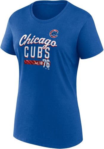 Fanatics Mens MLB Chicago Cubs Vintage Arch Short Sleeve Crew Neck T-Shirt,  Blue - Sports Diamond