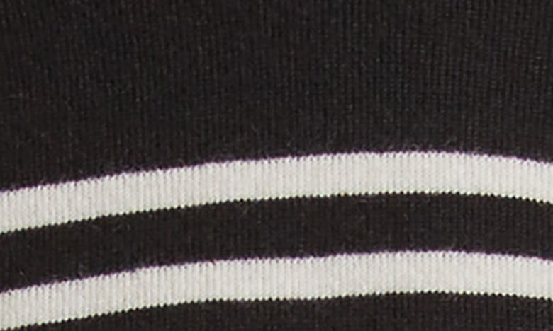 Shop Khaite Viola Stripe Cashmere Sweater In Black / Ivory