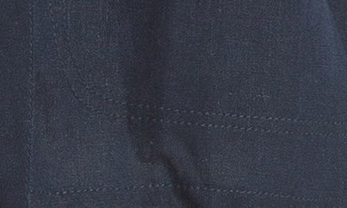 Max Studio Linen-blend Jacket In Navy
