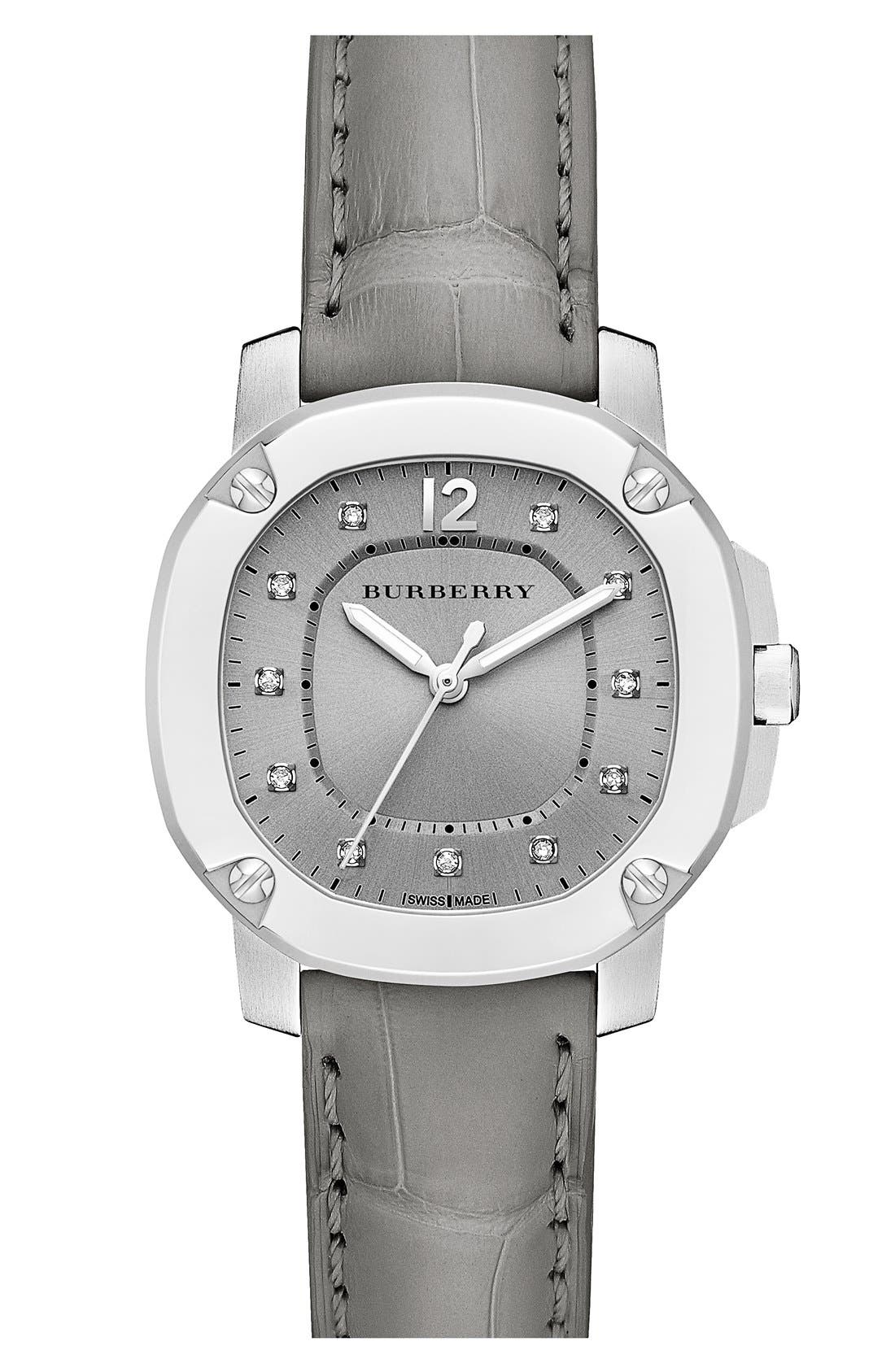 burberry diamond dial bracelet watch 34mm