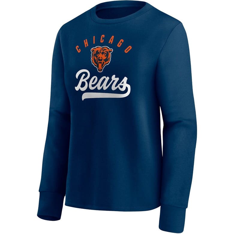 Men's Fanatics Branded Navy Chicago Bears Team Logo Pullover Hoodie