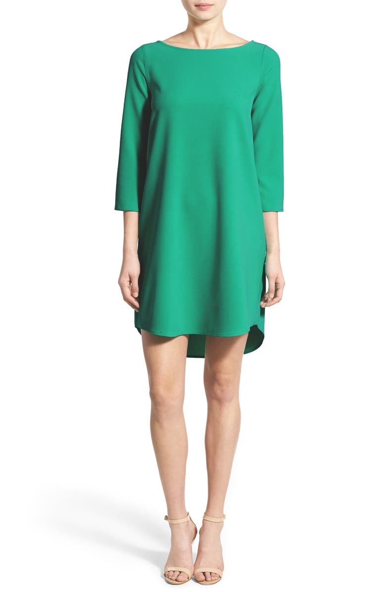 cupcakes and cashmere Stretch Crepe Shift Dress | Nordstrom
