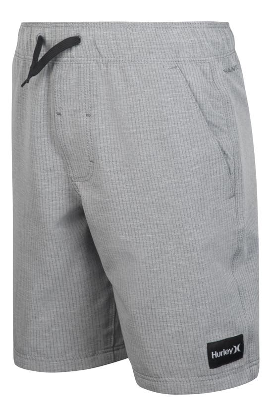 Shop Hurley Kids' Zuma Pull-on Walk Shorts In Cool Grey