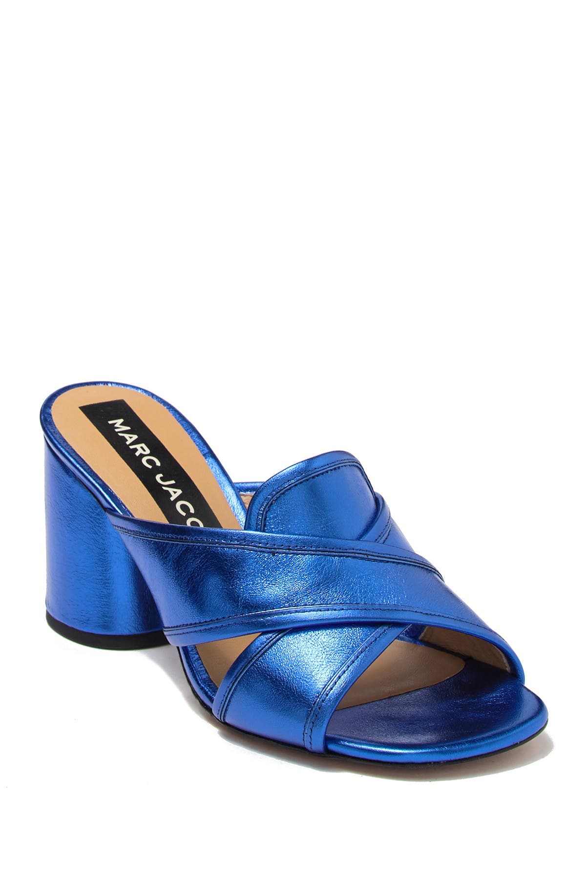 Marc Jacobs Aurora Leather Mule In Blue