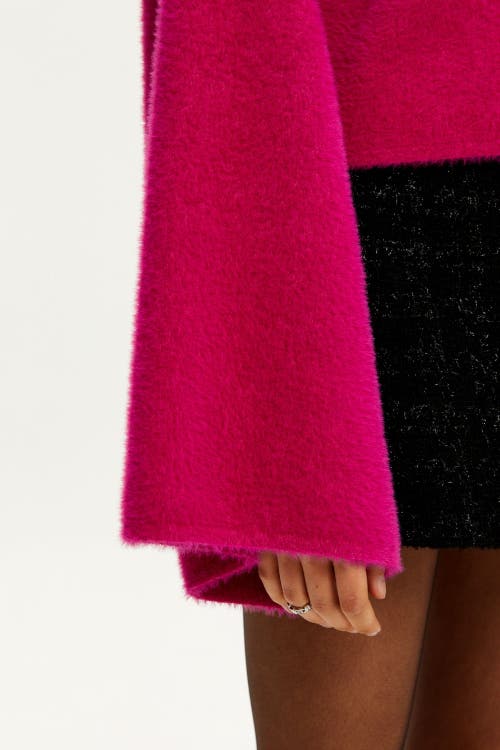 Nocturne Embellished Knit Sweater In Fuchsia