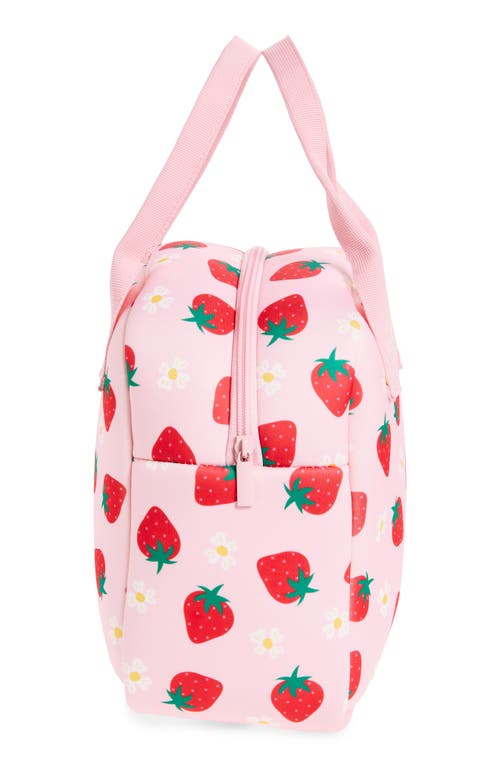 Mytagalongs Happy Berry Foodie Lunch Tote In Pink Multi