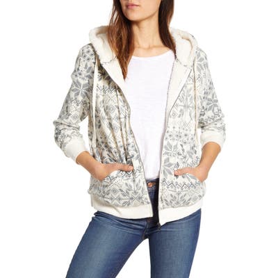 Bobeau Fleece Lined Hooded Jacket