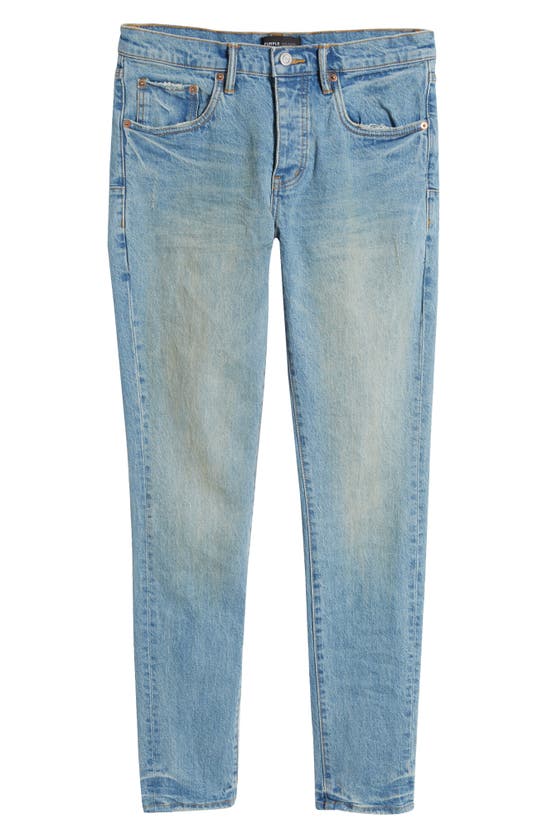 Shop Purple Brand Mural Stretch Jeans In Lt Indigo