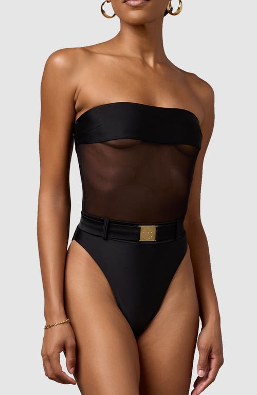 Mbm Swim Fate One-piece Swimsuit In Black