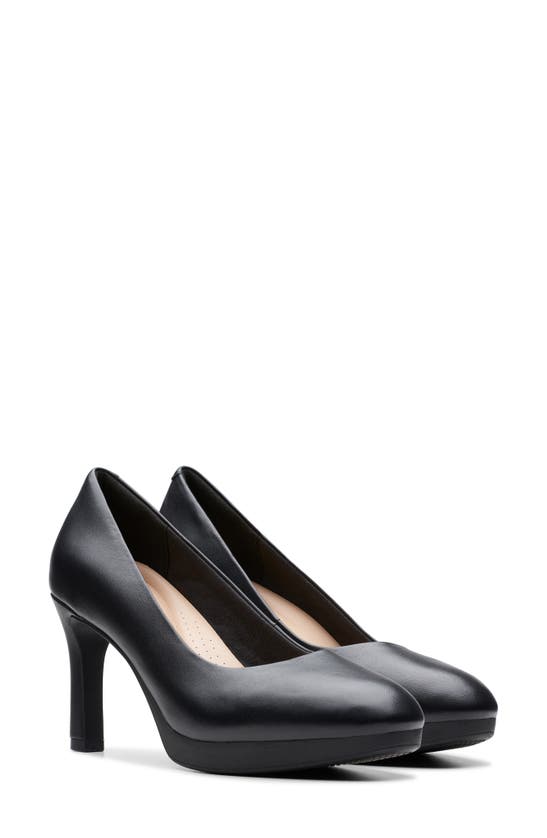 Shop Clarks Ambyr Braley Pump In Black Leather