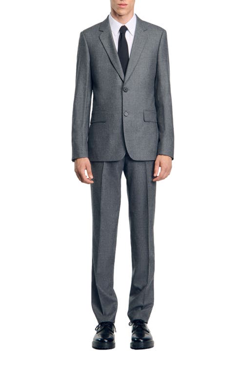 Shop Sandro Suit Jacket In Grey