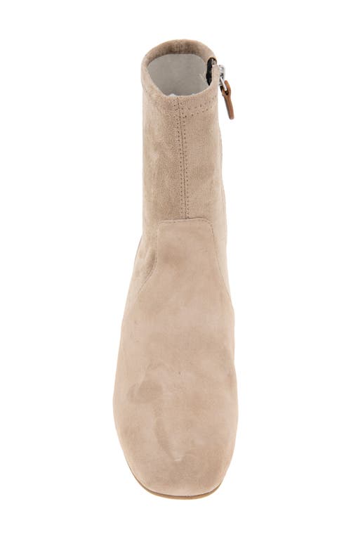 Shop Gentle Souls By Kenneth Cole Elbert Block Heel Bootie In Mushroom Suede