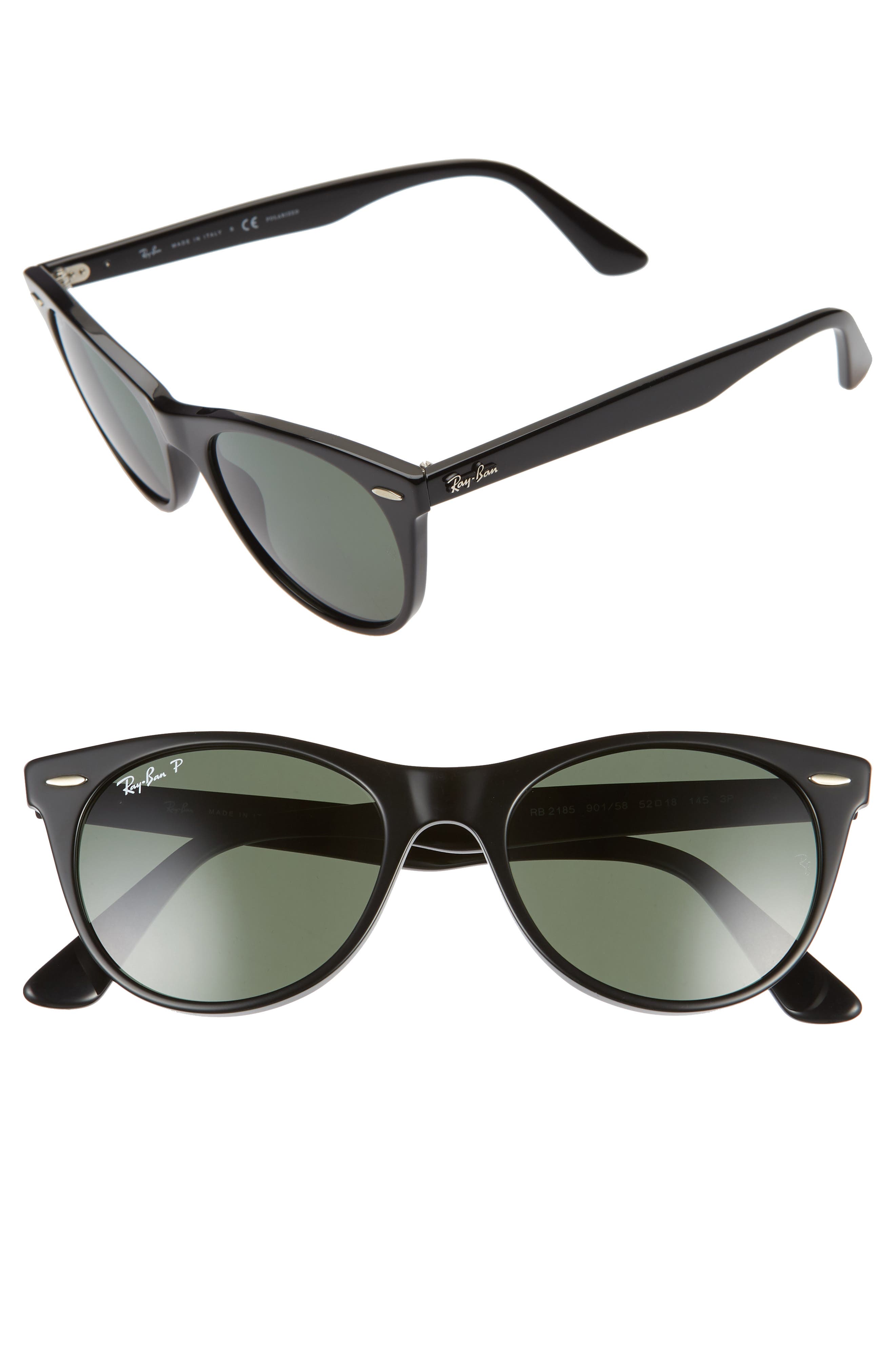 Ray-Ban Unisex Polarized Sunglasses, RB2185 Wayfarer Ii Classic